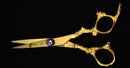 Full Body 24ct Gold Platted Scissor, Top of The Line Quality Especially designed for Professional Hair Cutting Salons. 6.5" - Ozee beekeeping Supplies