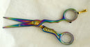 Ovial Artistic - Titanium Plated Multi Color Stainless Steel Professional Scissor 5.5" - Ozee beekeeping Supplies