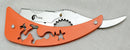 Ovial Dragon - Orange Handle Professional Stainless Steel Razor - Ozee beekeeping Supplies