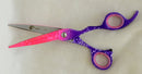 Ovial Twister - Multi Color Paper Coated Professional Stainless Steel Scissor 7" - Ozee beekeeping Supplies