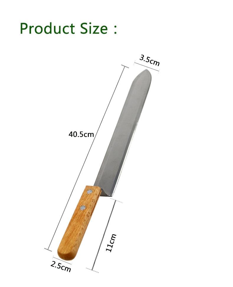 Stainless Steel Z-shaped Uncapping Knife for Honey Extraction & Cutting, Double-sided Sharp Beekeeping Tools