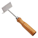 Queen Bee Stainless Steel Queen Excluder Cleaner with Wooden Handle - Ozee beekeeping Supplies