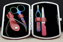 Titanium Plated Multi Color - Ladies Personal Travelling Pedicure/Manicure Kit - Ozee beekeeping Supplies
